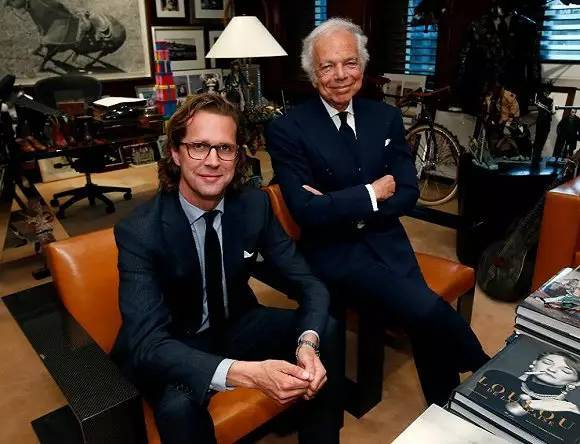 原CEO Stefan Larsson(左)和公司创始人Ralph Lauren